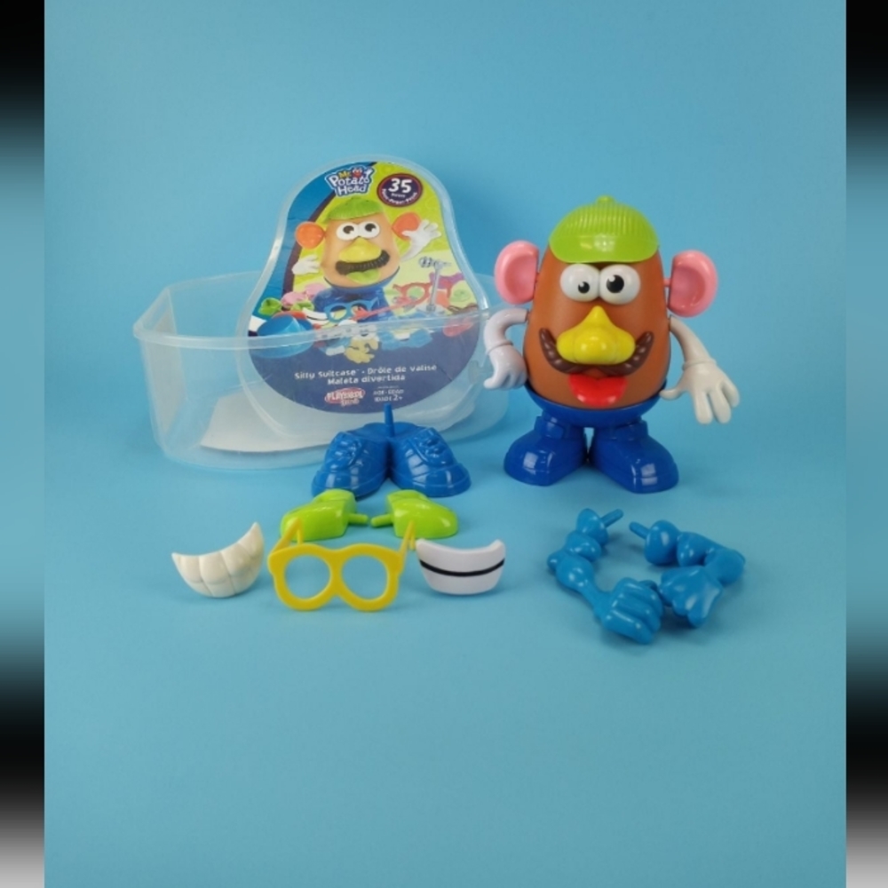 Hasbro Playskool 2015 Mr Potato Head Silly Suitcase 19 pcs Accessories VG
